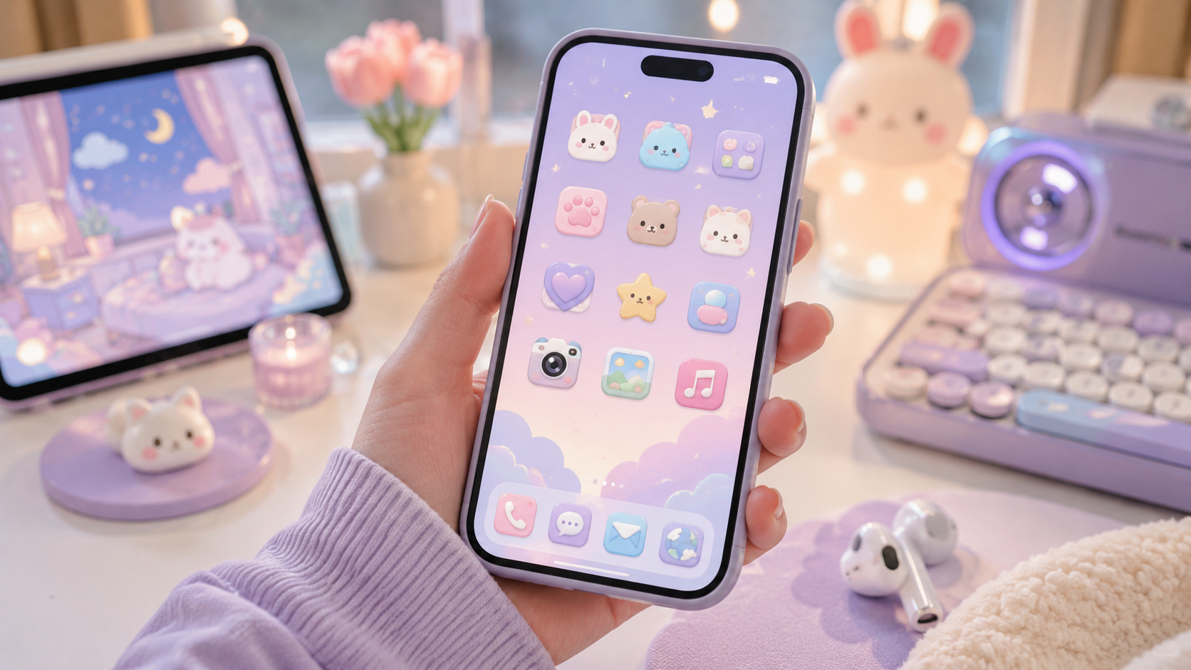 スマホのホーム画面に個人ページを置くイメージ